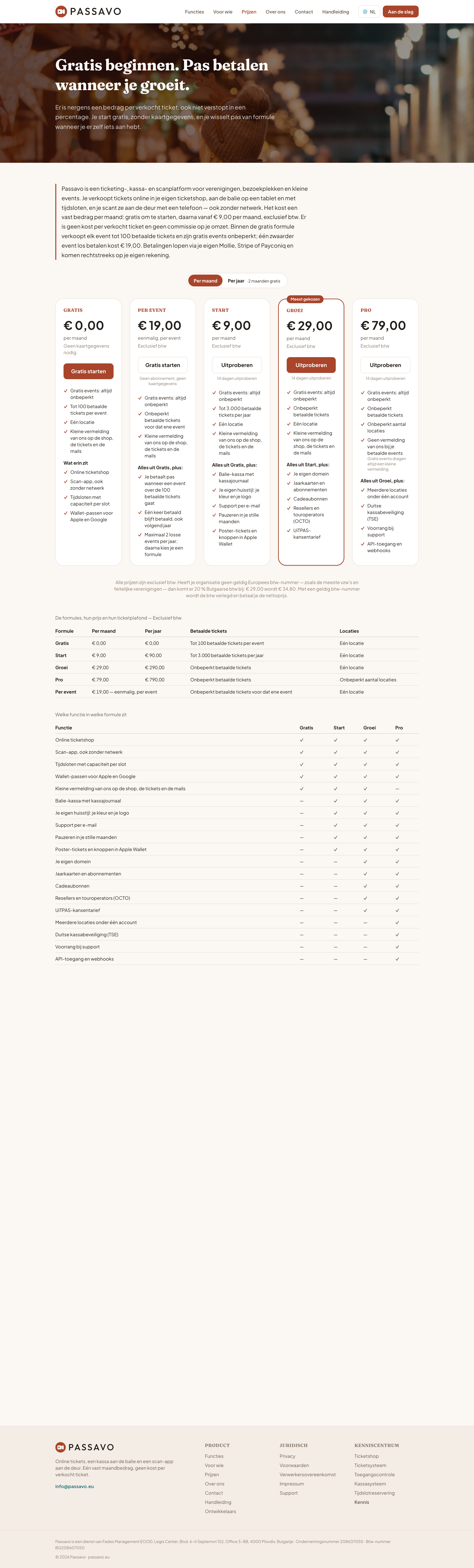 Payout and costs
