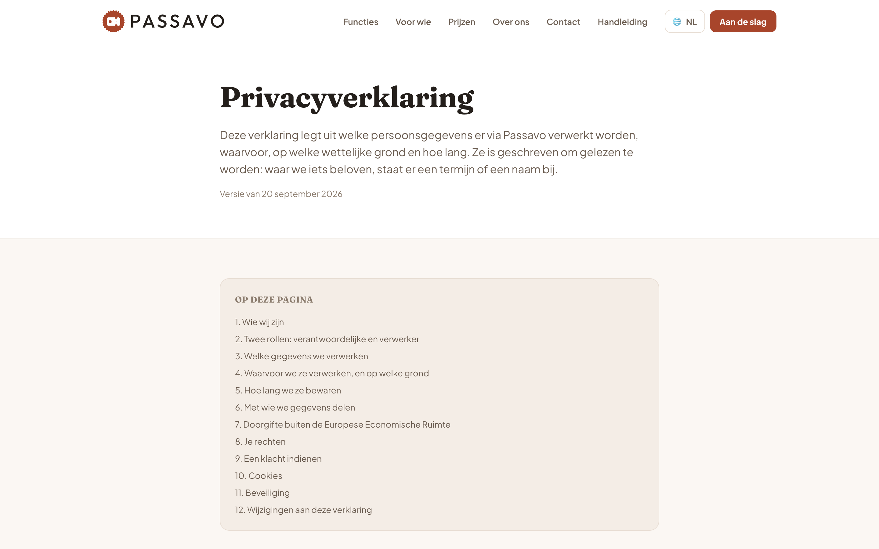 Privacy and terms