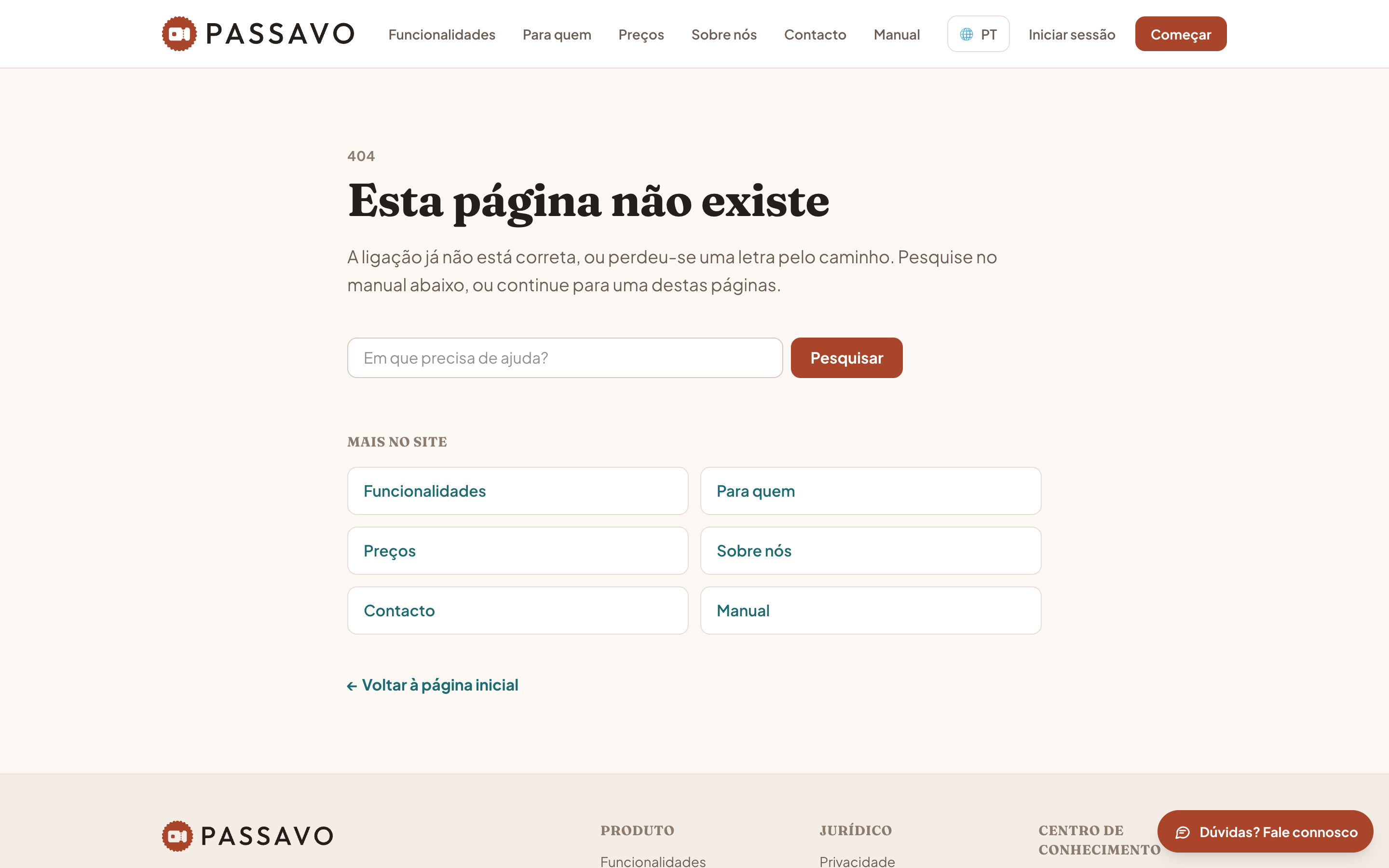 Criar a sua conta