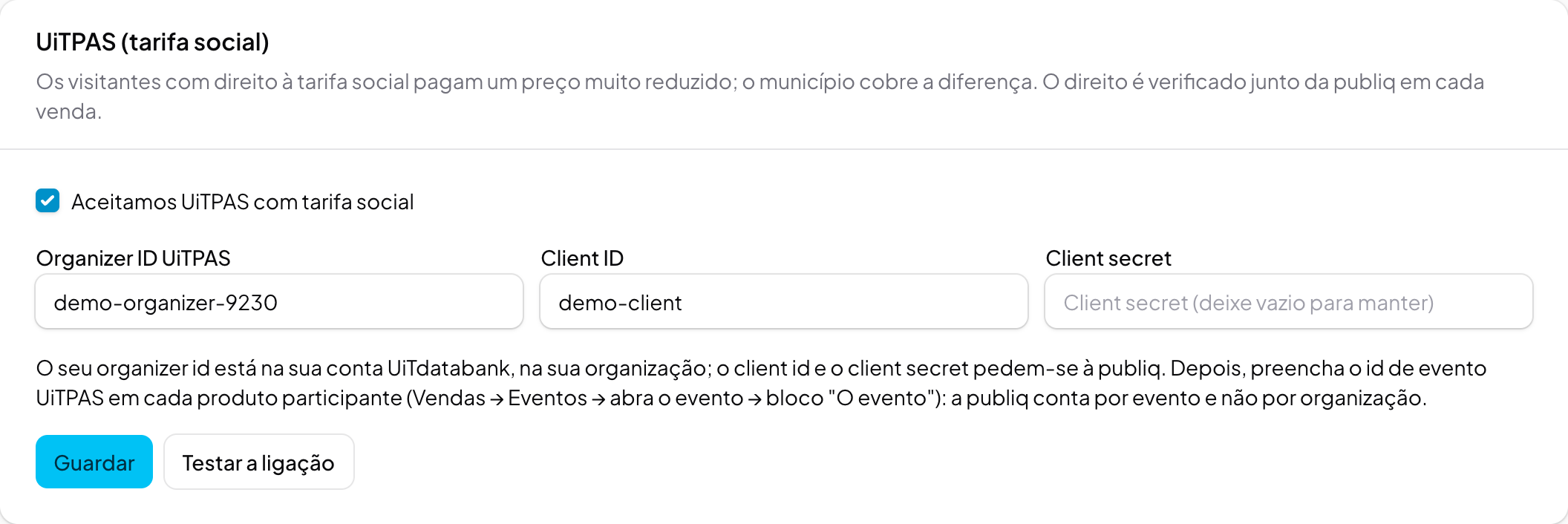 UiTPAS e tarifa social na sua bilheteira online e na caixa